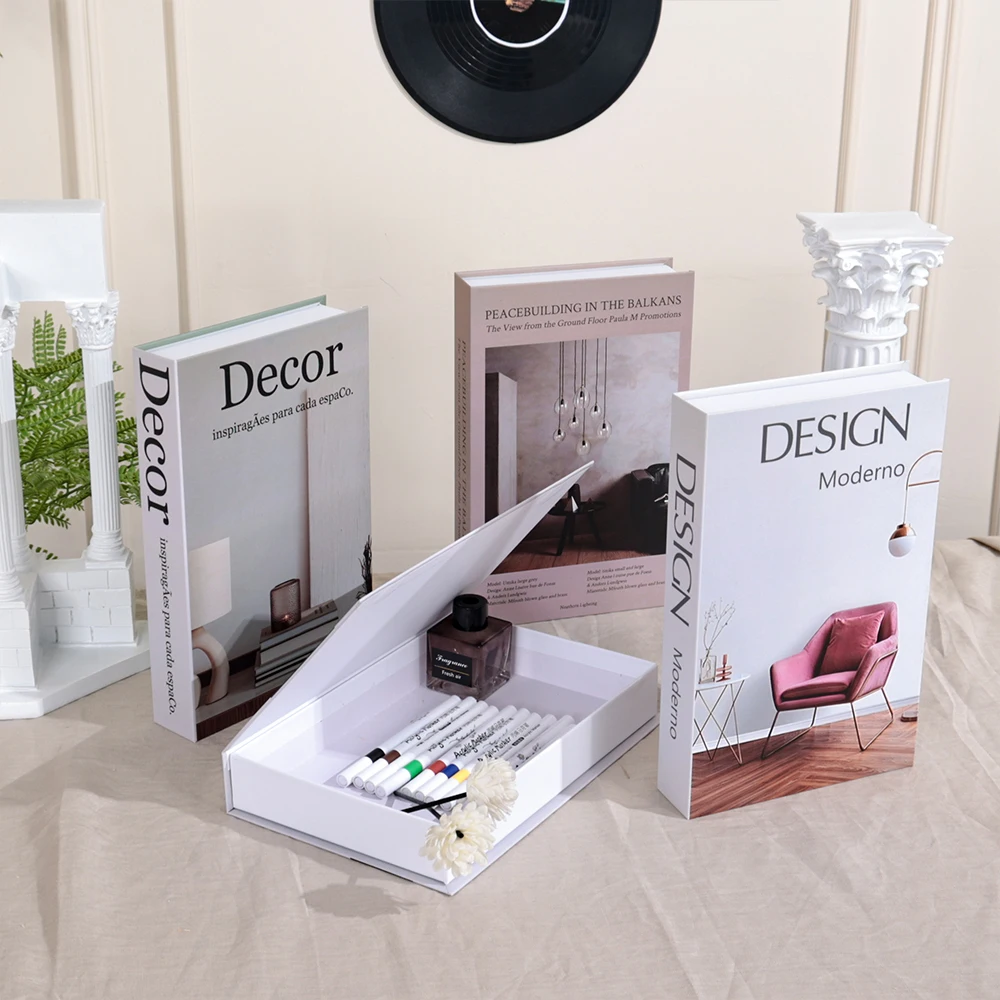 Interior Design Book - Minimalism Fake Books Decor Luxury Living
