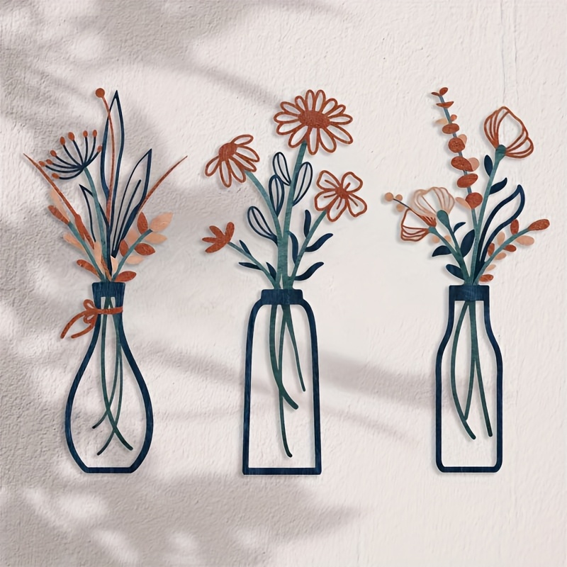 3 Large Floral Wall Art Sculpt - đánh giá và giá Interior Design Home Decor