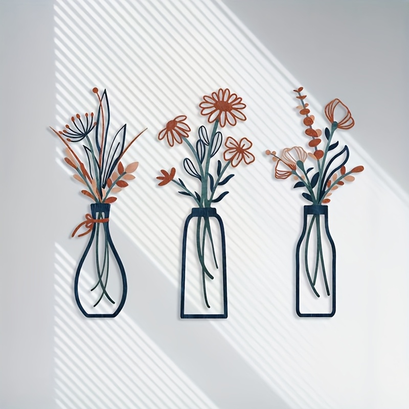 3 Large Floral Wall Art Sculpt - đánh giá và giá Interior Design Home Decor