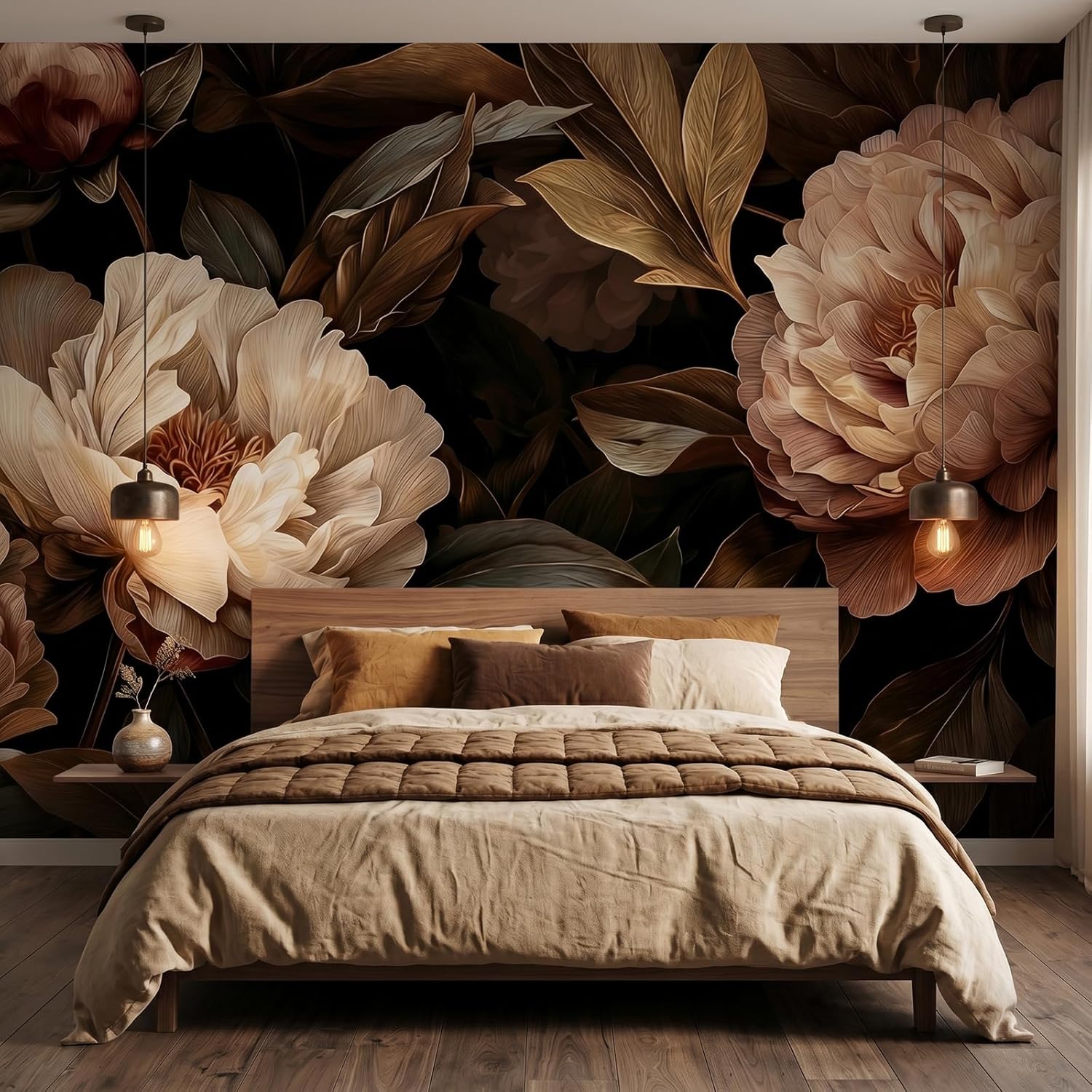 Elegant Peony Floral Tapestry  - đánh giá và giá Interior Design Home Decor