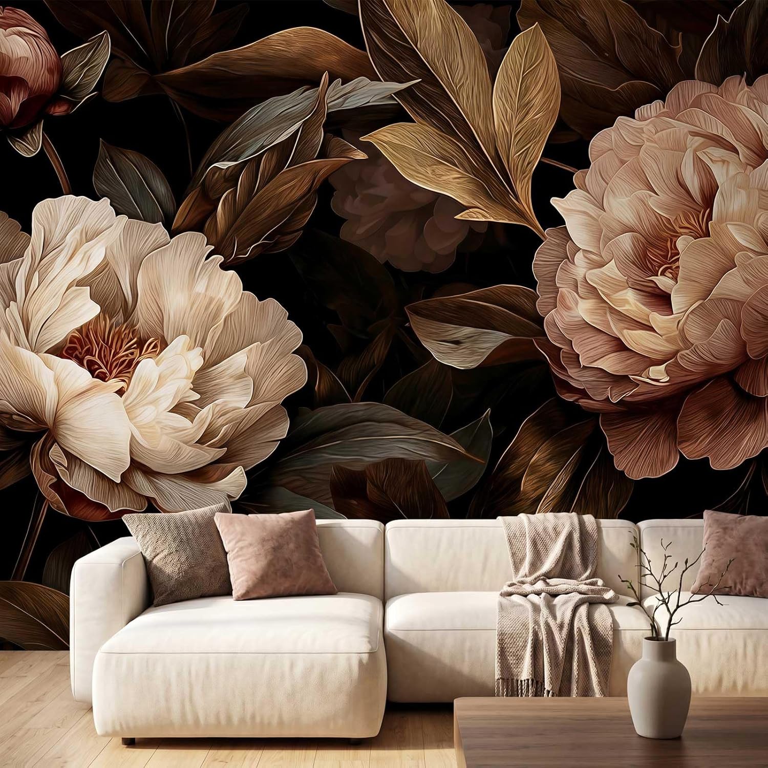 Elegant Peony Floral Tapestry  - đánh giá và giá Interior Design Home Decor