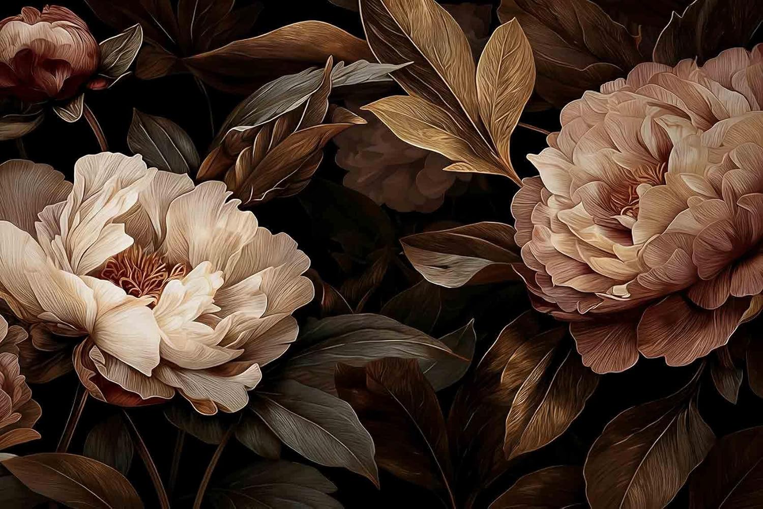 Elegant Peony Floral Tapestry  - đánh giá và giá Interior Design Home Decor