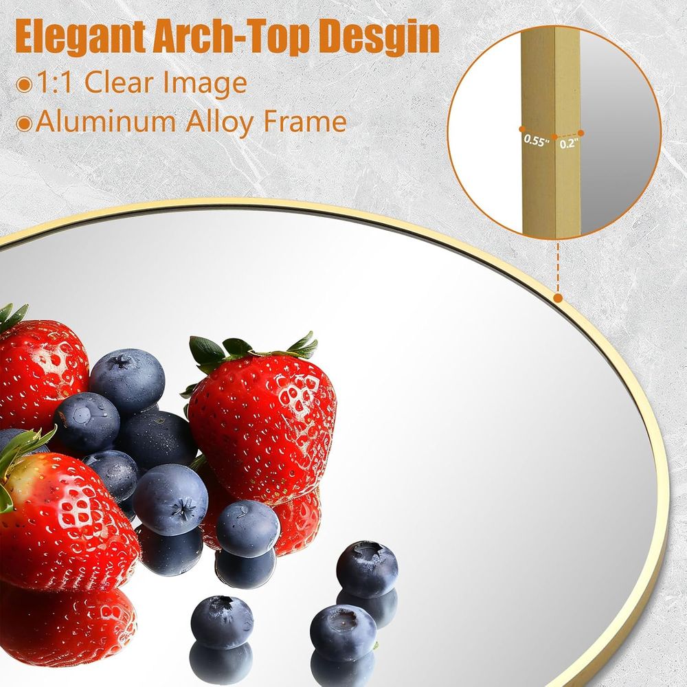 Arched ull Length Mirror, 76x3 - đánh giá và giá Arch Mirror Leaning