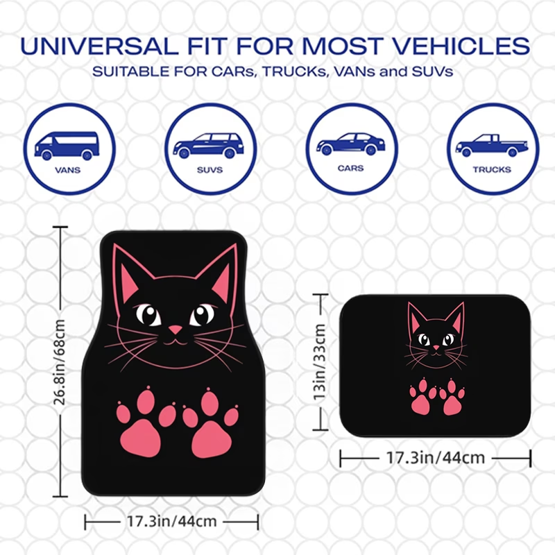4Pcs Pink and Black Cat Paw Pr - đánh giá và giá Interior Design Type