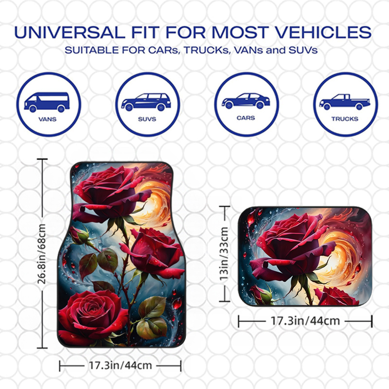 4pcs Red Rose Magical Style De - đánh giá và giá Interior Design Type