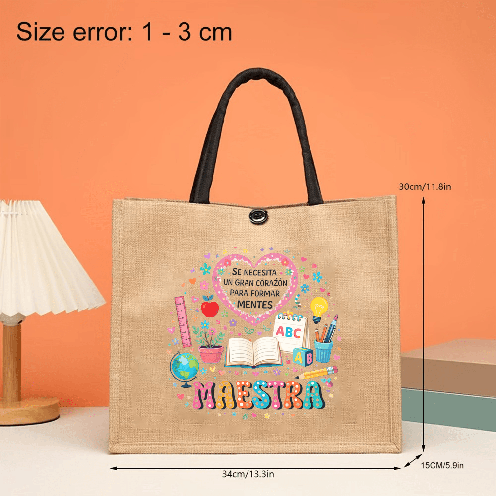 Maestra Printed Linen Tote Bag - đánh giá và giá Interior Design Book