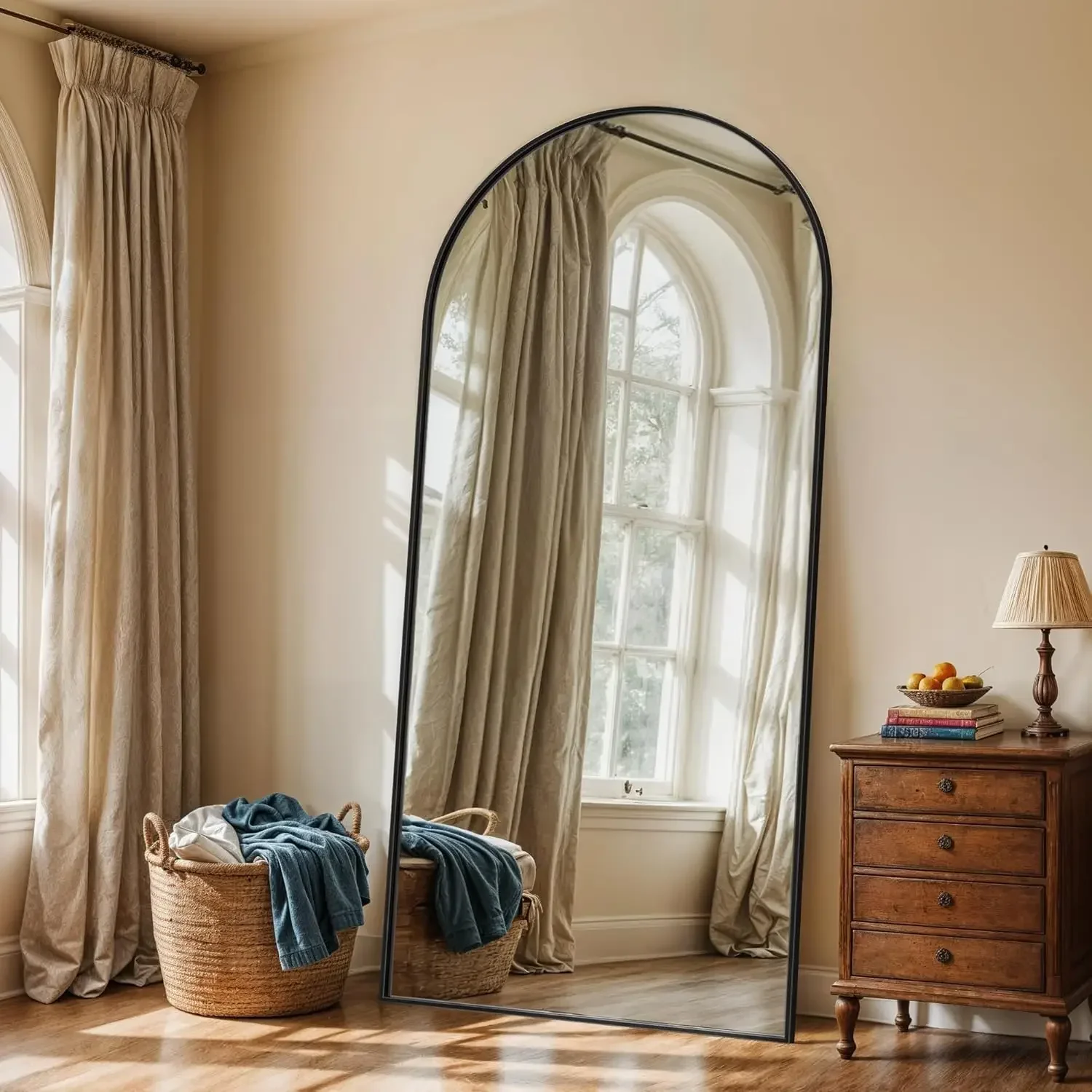 Arched Full Body Mirror 71 Inc - đánh giá và giá Arch Mirror Leaning