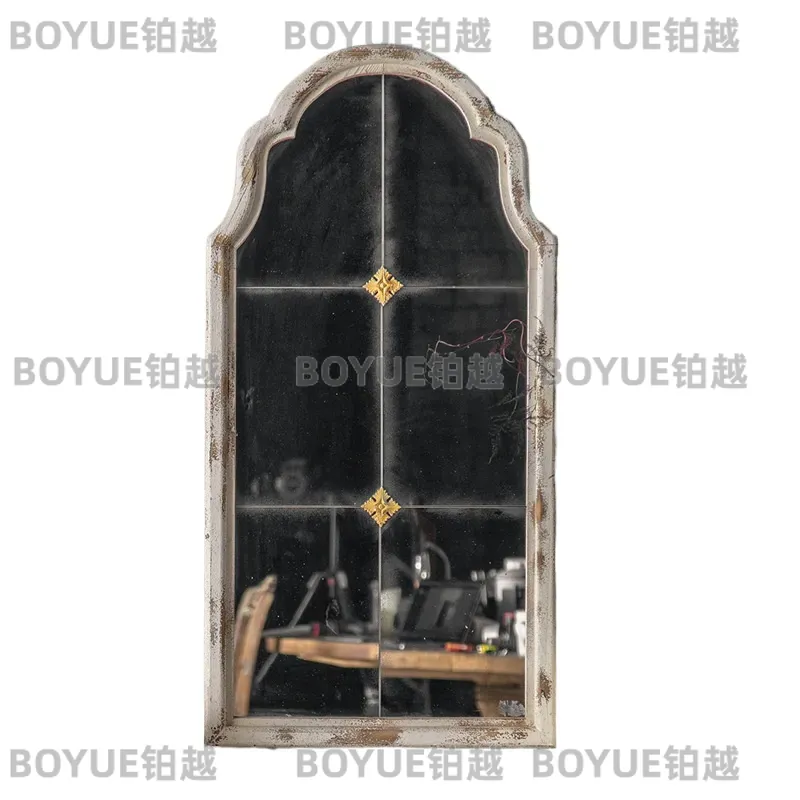 French Carved Wood Arched Floo - đánh giá và giá Arch Mirror Leaning