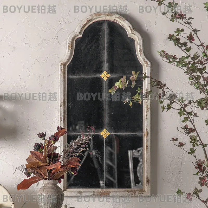 French Carved Wood Arched Floo - đánh giá và giá Arch Mirror Leaning