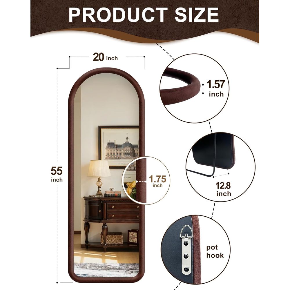 Arched ull Length Mirror, ree  - đánh giá và giá Arch Mirror Leaning