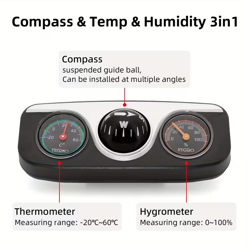 TRALOW 3-in-1 Compass,Thermome - đánh giá và giá Interior Design Type