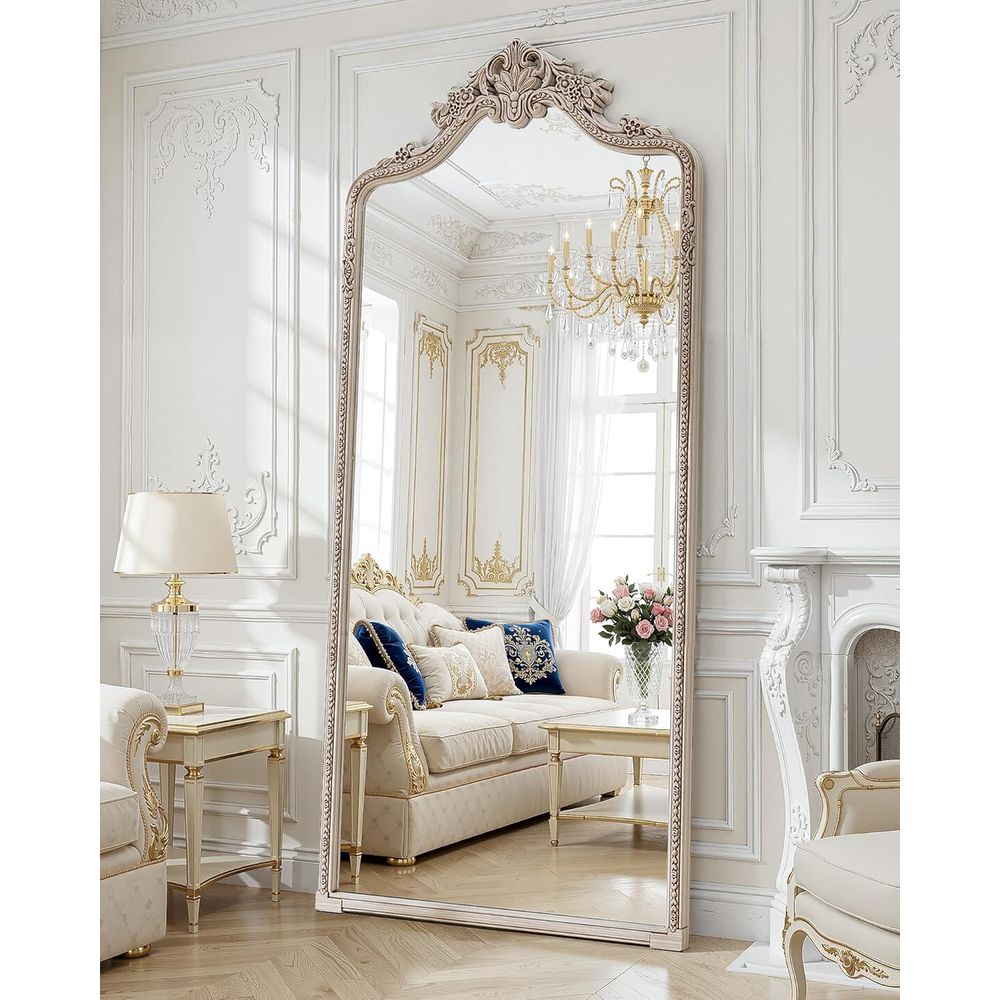 Wall Mount Arched ull Length M - đánh giá và giá Arch Mirror Leaning