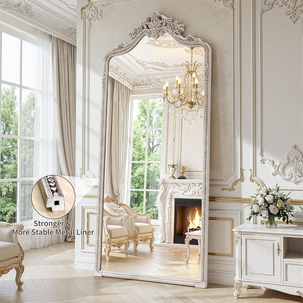 Wall Mount Arched ull Length M - đánh giá và giá Arch Mirror Leaning